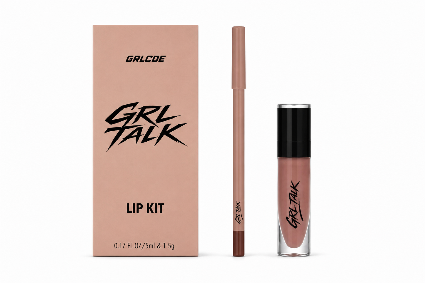 GRL TALK LIP KIT (NUDE)