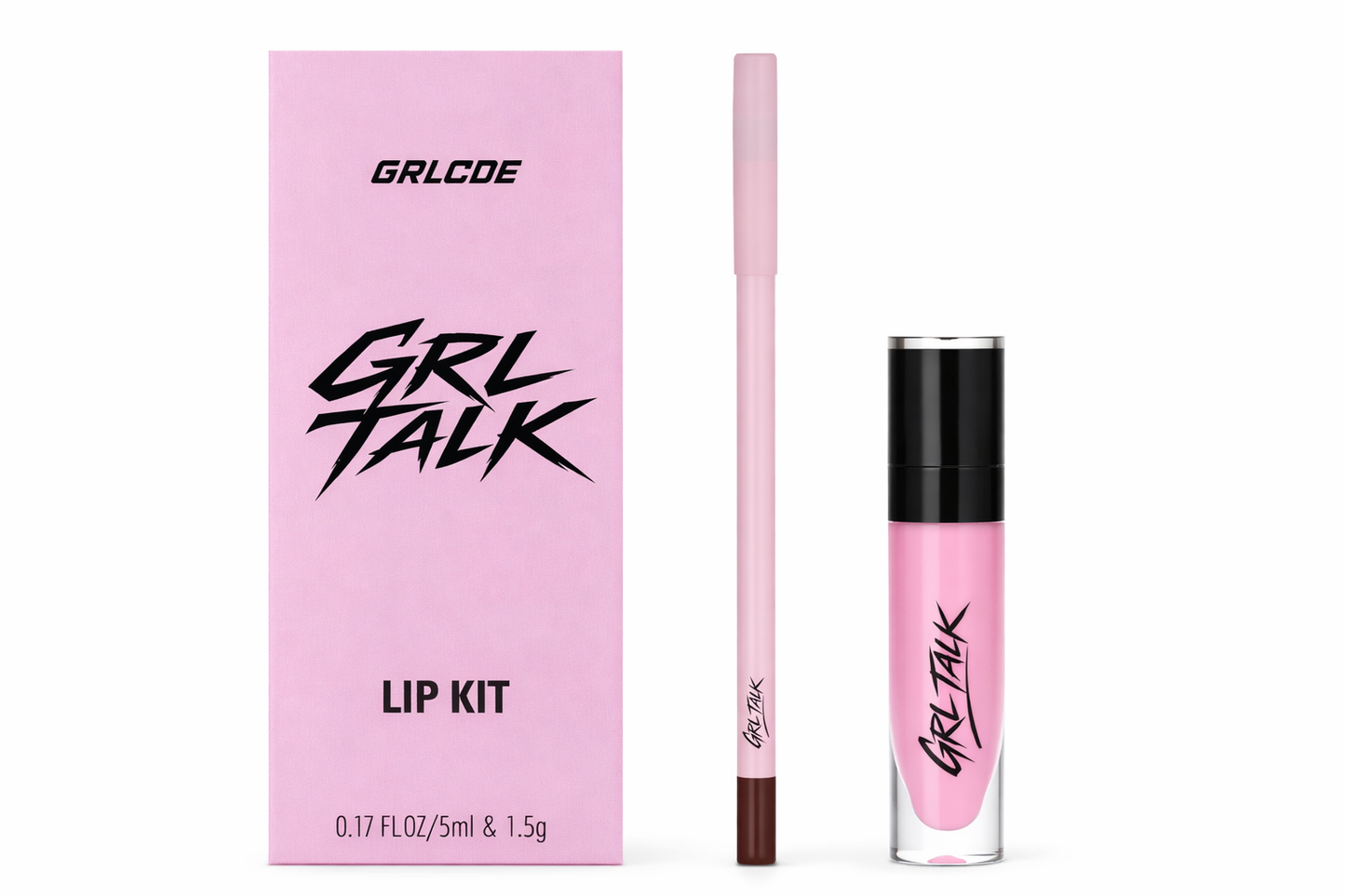 GRL TALK LIP KIT (BABY PINK)