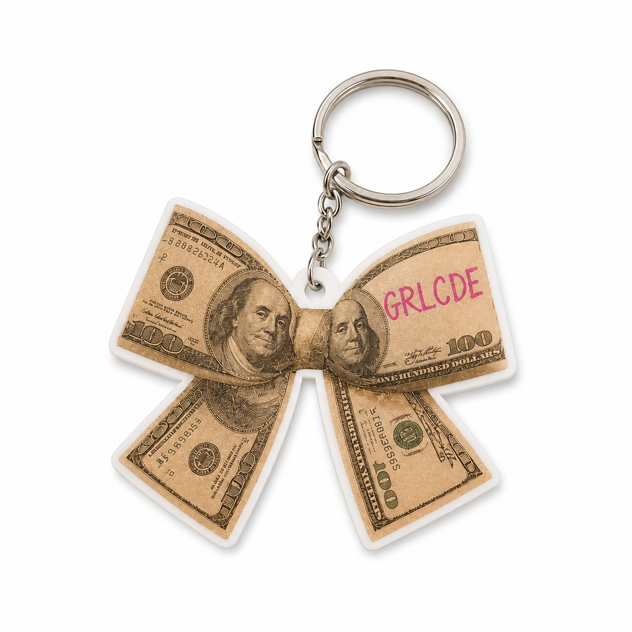 GRL FUND$ MONEY BOW KEYCHAIN
